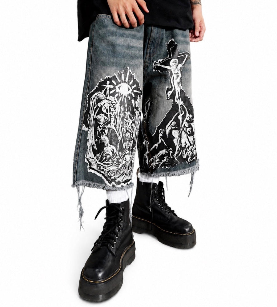 WAR JORTS - REMASTERED worn front view