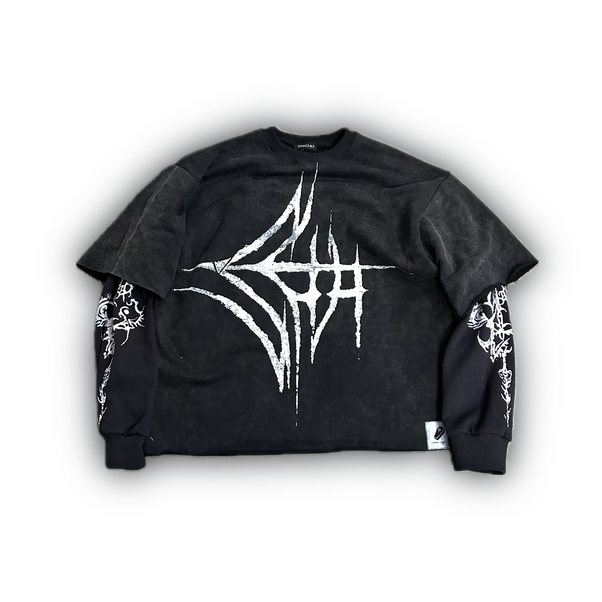 VEINS OF SAVA DOUBLE LAYERED TEE