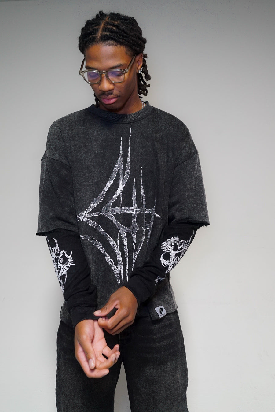 VEINS OF SAVA DOUBLE LAYERED TEE