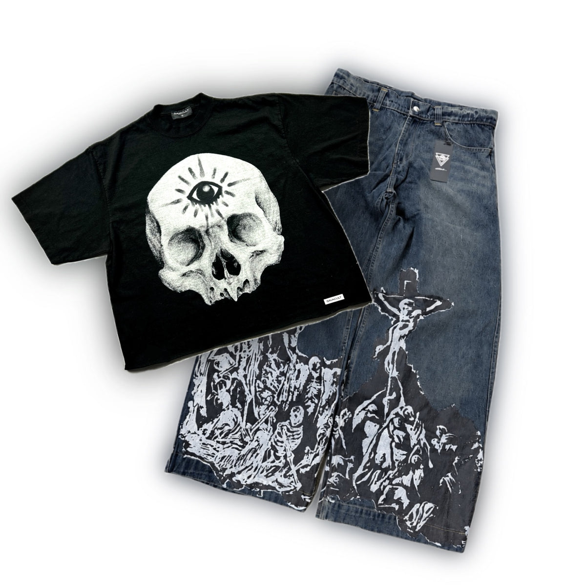 WAR BUNDLE - PHASE II featuring Spiritual Awakening Tee and blue WAR DENIM V3