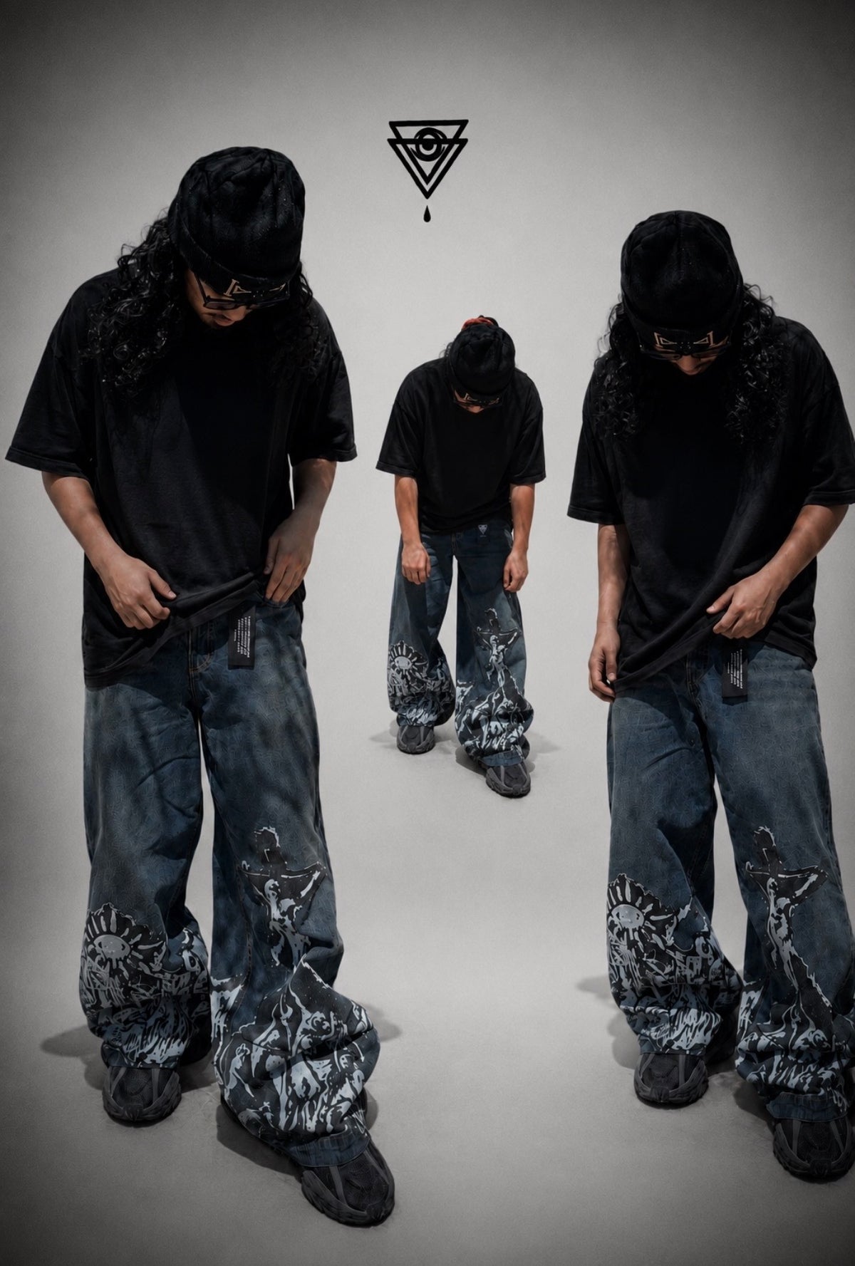 WAR DENIM V3 baggy fit on model