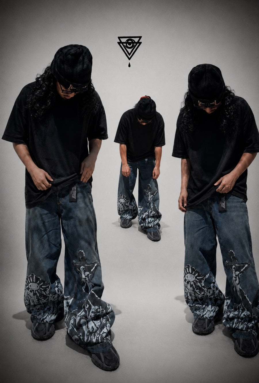 WAR DENIM V3 baggy fit on model