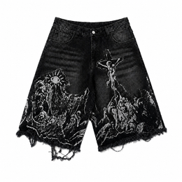 WAR JORTS - MIDNIGHT EDITION front view on pure white background